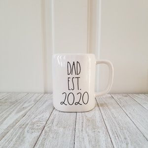 Rae Dunn DAD EST 2020 Ceramic Mug Coffee Tea